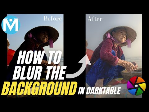 How to blur the background and sharp the subject [very quickly]