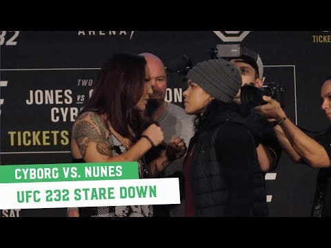 Cris Cyborg vs. Amanda Nunes Face Off | UFC 232 Press Conference