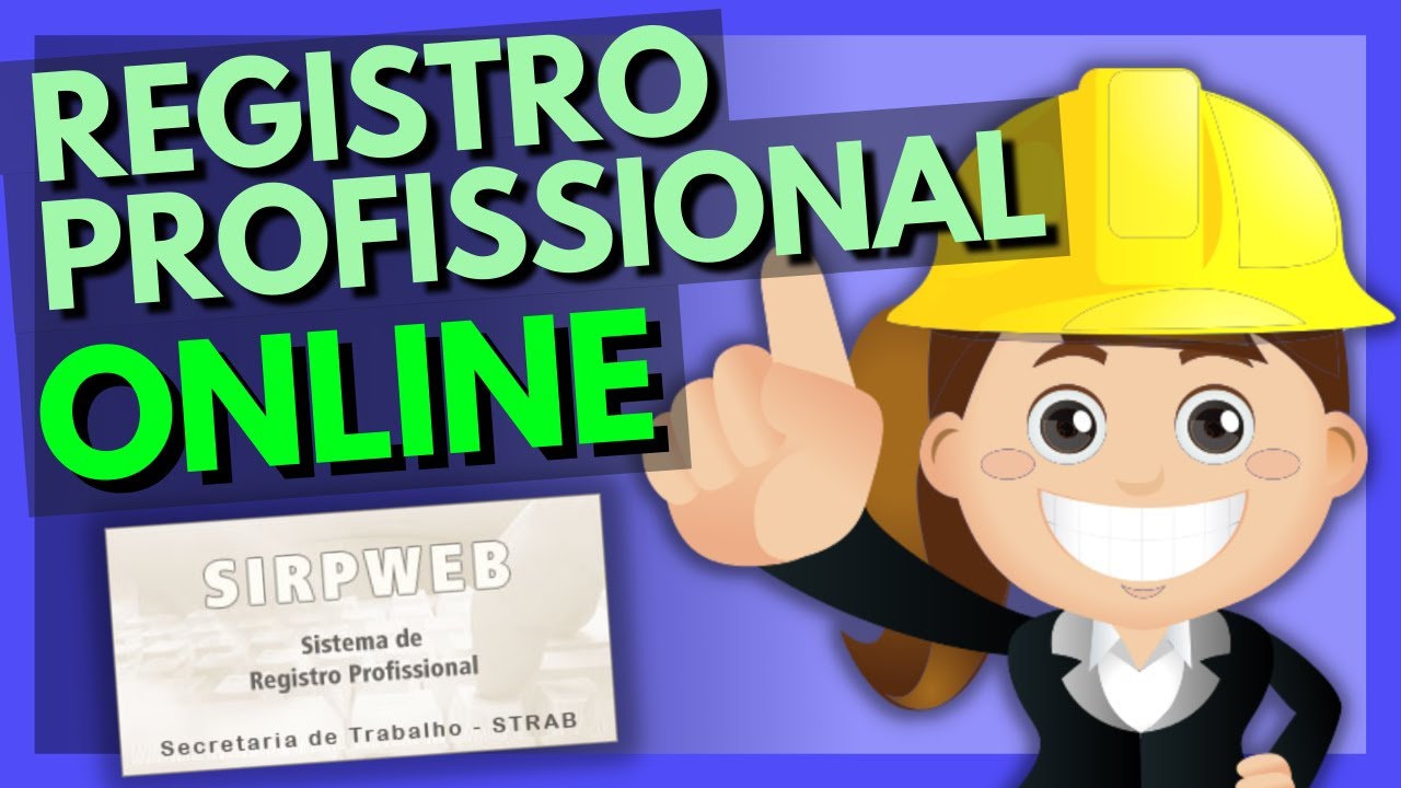REGISTRO PROFISSIONAL Técnico de Segurança do Trabalho e Demais Categorias (PASSO a PASSO ONLINE)