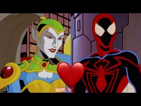 Spider-Man x Lady Vermin Scenes | Spider-Man Unlimited (1999)