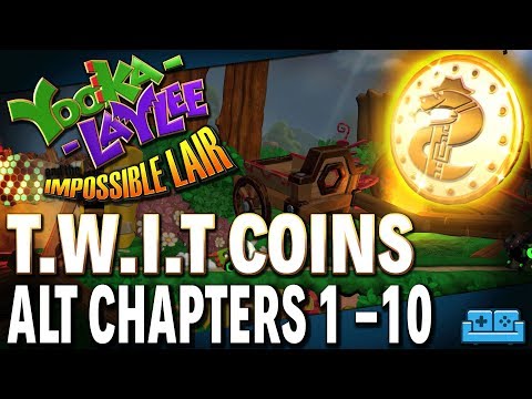 YOOKA-LAYLEE AND THE IMPOSSIBLE LAIR |  COIN LOCATIONS ALTERNATE CHAPTERS 1 - 10 (NO COMMENTARY)