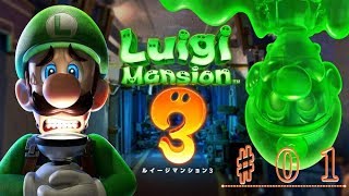 【ルイージマンション３：実況♯０１】『前半』なんじゃこりゃ！？最初からツッコミどころ満載なんだけどｗｗ