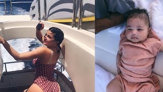 WATCH: Kylie Jenner, Travis Scott And Baby Stormi 1st Family Vacation In The Bahamas!