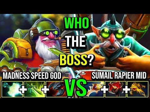 CRAZY Madness Speed + Max Range Sniper Mid Vs Sumail Rapier Gyrocopter 8000 MMR Battle DotA 2