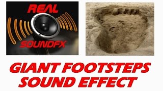 Giant monster dinosaur footsteps sound effect - realsoundFX