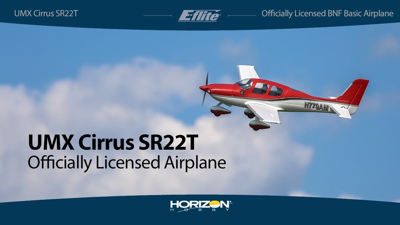 E-flite Cirrus SR22T 0.7m SAFE Select BNF Basic