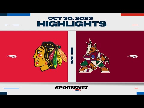 NHL Highlights | Blackhawks vs. Coyotes - October 30, 2023