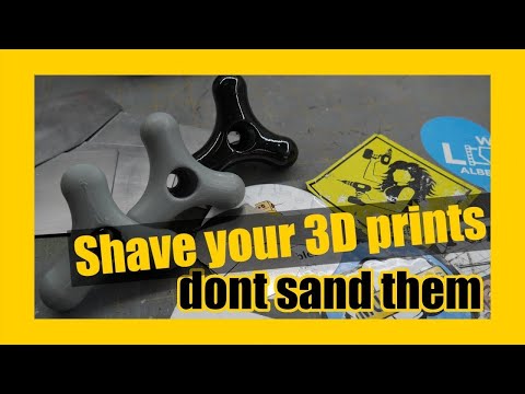 Smooth pla 3d prints by shaving them. Don't sand your pla, shave it.