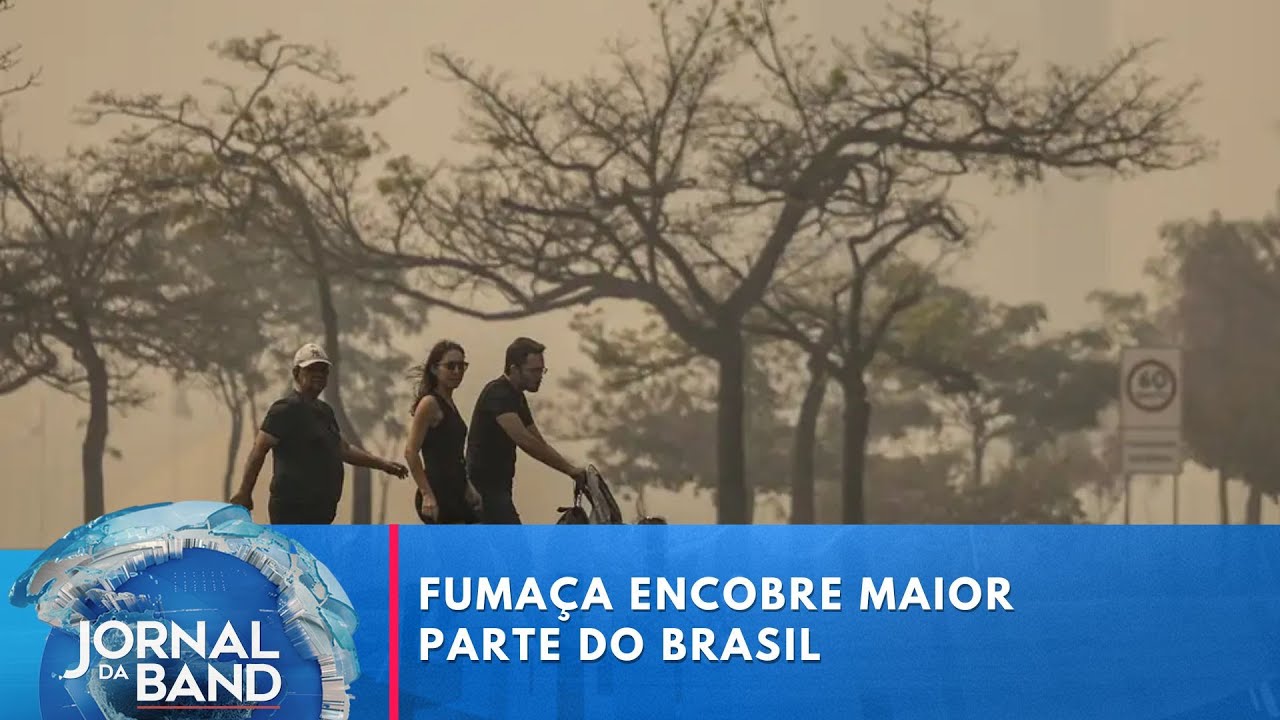 Pelo menos 60% do Brasil está coberto por fumaças de incêndios | Jornal da Band