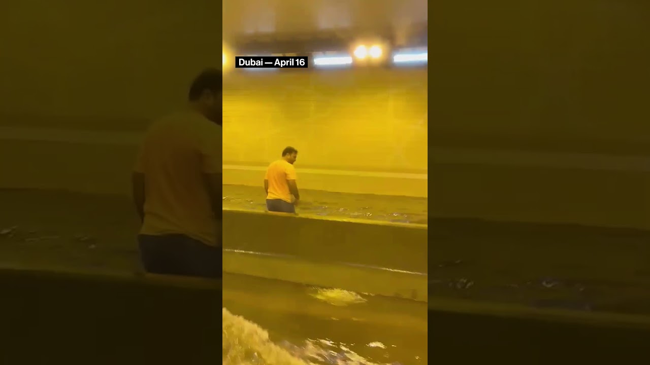 #dubai #flooding: torrential rain brings #UAE city to a standstill #shorts