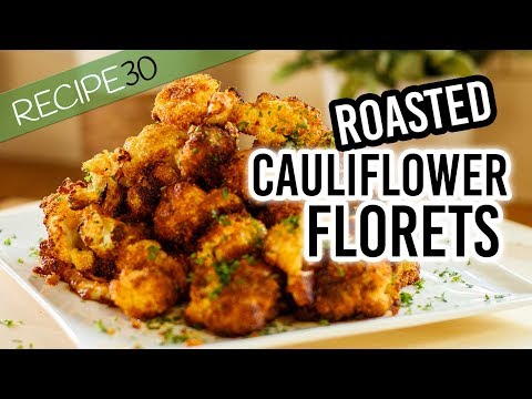 Roasted cauliflower Florets with Parmesan and Smoked Paprika