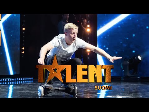 Nuutti, 26, tasapainottelee hoverboardin päällä | Talent Suomi | MTV3