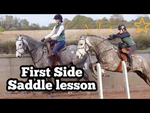 RIDING SIDE SADDLE FOR THE FIRST TIME | Vlogmas