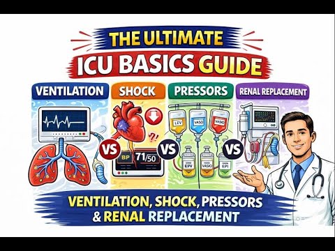 The Ultimate ICU Basics Guide | Ventilation, Shock, Pressors & Renal Replacement