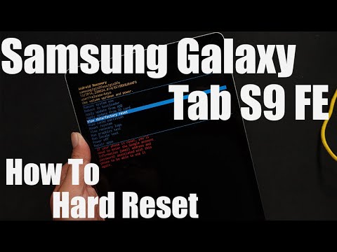 How To Hard Reset Samsung Galaxy Tab S9 FE