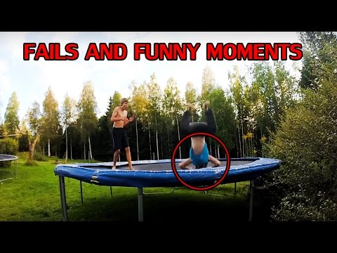 TRAMPOLINE FAILS! (Our Fails And Funny Moments 2014-2016)