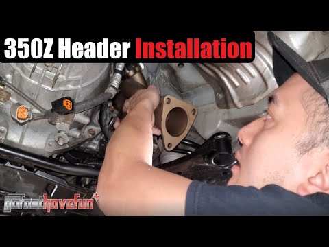 Exhuast Header Installation Nissan 350Z / Infiniti G35 VQ35DE REVUP | AnthonyJ350