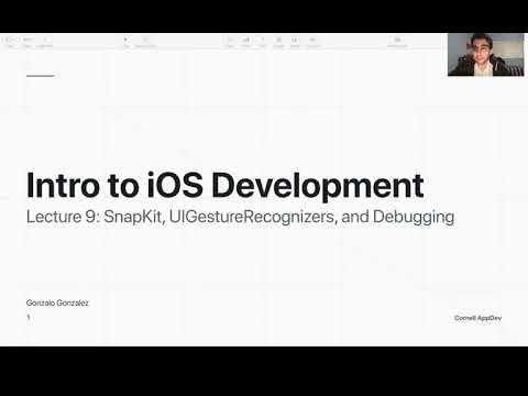 Intro to iOS Development: Lecture 9 - SnapKit, UIGestureRecognizers, and Debugging