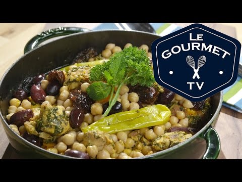 🔵 Vaguely Moroccan Chicken & Chickpeas Recipe