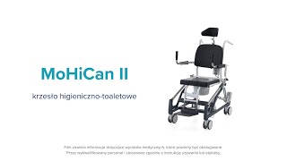 Mobilne krzesło do higieny z regulacją pozycji Mohican II