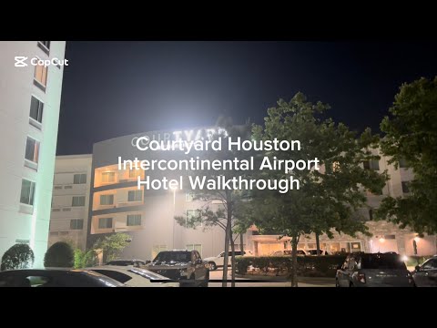 Courtyard Houston Intercontinental Airport Hotel Quick Walkthrough and Workstation Setup