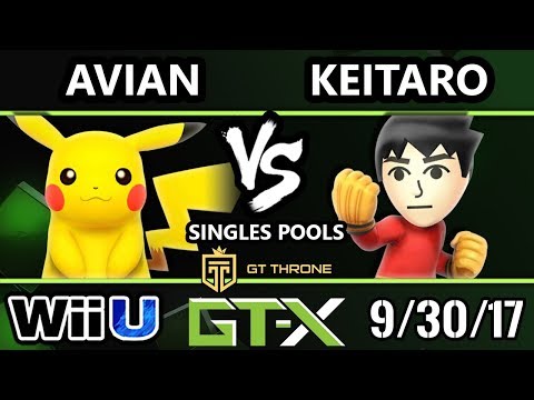 GTX 2017 Smash 4 - Avian (Pikachu) Vs. Keitaro (Mii Brawler) - Wii U Pools