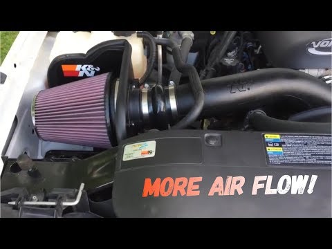 K&N Cold Air Intake for 01-07 Chevy Silverado 2500 6.0 - FULL INSTALL
