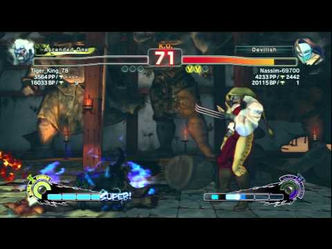 Tiger_King_78 [Oni] Vs Nassim-69700 [Vega] SSF4 AE Online Ranked Matches - PSN