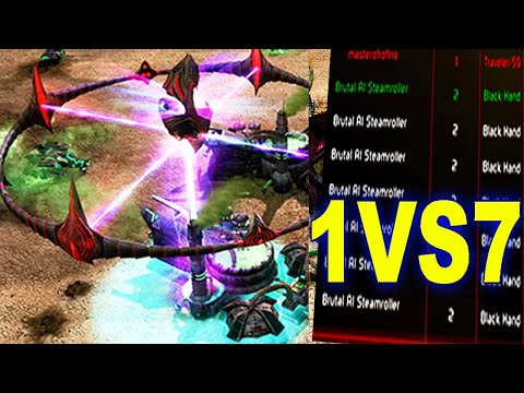 I Put 7 Brutal AI on the Same Team! Can I Survive? C&C 3 Kanes Wrath 1v7 Brutal AI