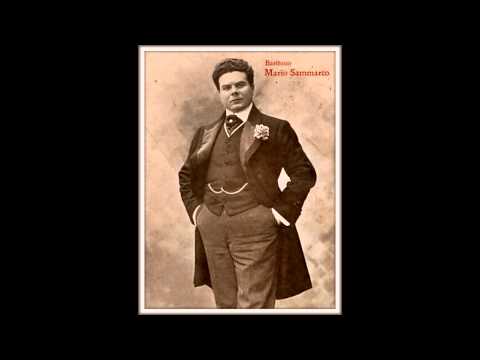 Baritono MARIO SAMMARCO - Falstaff  "Quand'ero paggio"  (1909)