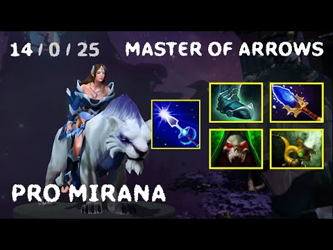 Pro Mirana - Master of Arrow with Zero Death Hightlights Gameplay Dota 2 7.22g