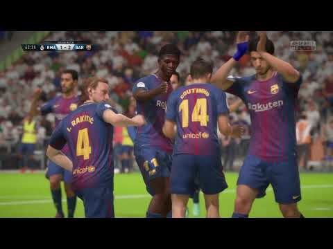 FIFA 18 ROAD TO DIVISION 1 PART 175 - BARCELONA VS REAL MADRID - FIFA 18 Online Seasons Gameplay