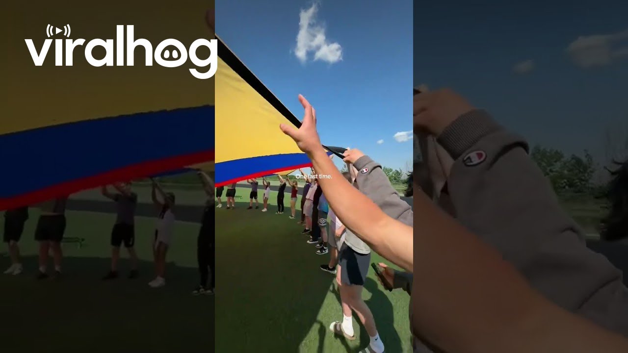 Nostalgic Parachute One Last Time || ViralHog