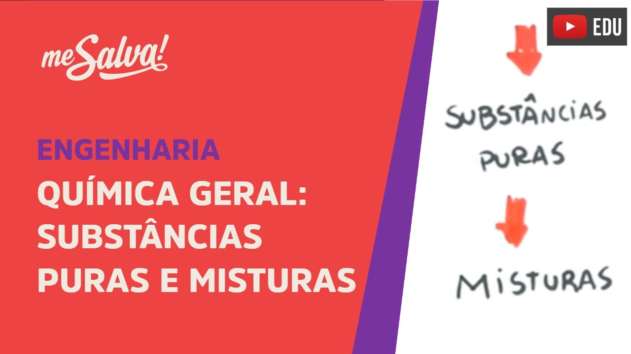 Me Salva! RDC02 - Substâncias Puras e Misturas - Química Geral