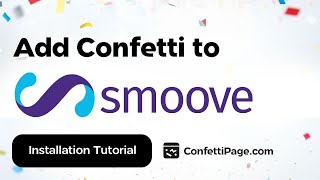 Smoove.io & ConfettiPage.com (Confetti code installation tutorial) - Hebrew