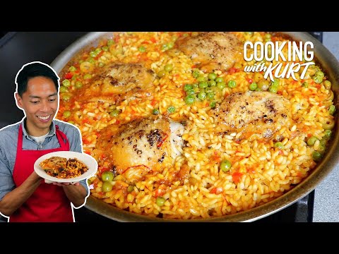 Chicken Paella with Green Olives: from Delicious Sofrito to the Crunchy Socarrat | Cooking with Kurt