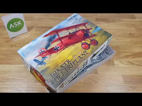 1/32 Fokker Dr.I Triplane & 1/32 Fokker Dr.I Triplane "Red Baron by Meng Unboxing