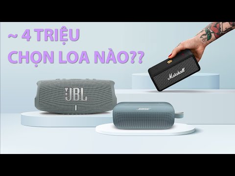 So sánh loa camping BOSE SOUNDLINK FLEX vs JBL CHARGE 5 vs MARSHALL EMBERTON - Loa nào tốt nhất?