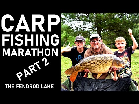 Carp Fishing Marathon Part 2 The Best UK Club Lake - The Fendrod Lake. Video 227