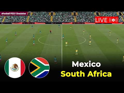 🔴Mexico vs South Africa | FIFA World Cup 2026 | eFootball PES21 Simulation