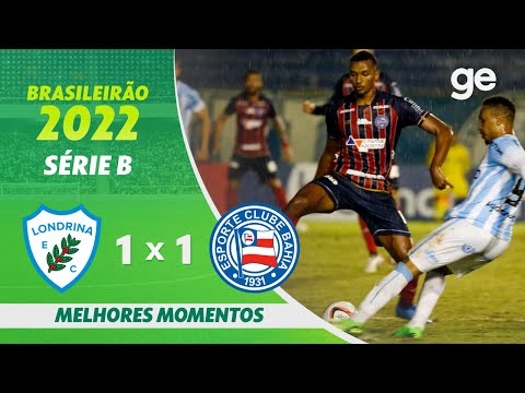 Gols e lances de Londrina x Bahia