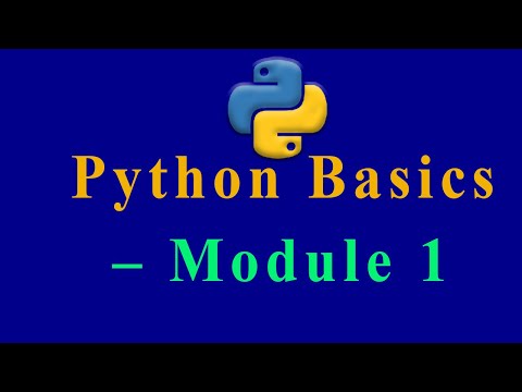 Module 1 Python Basics – Learn Python Programming Step By Step
