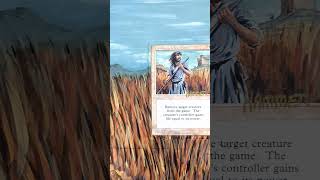 Swords to Plowshares altered art #art #cards #acrylic #cardgame #alteration #altered #mtg