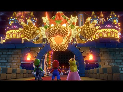 Super Mario 3D World - All Final Castles (3 Player)