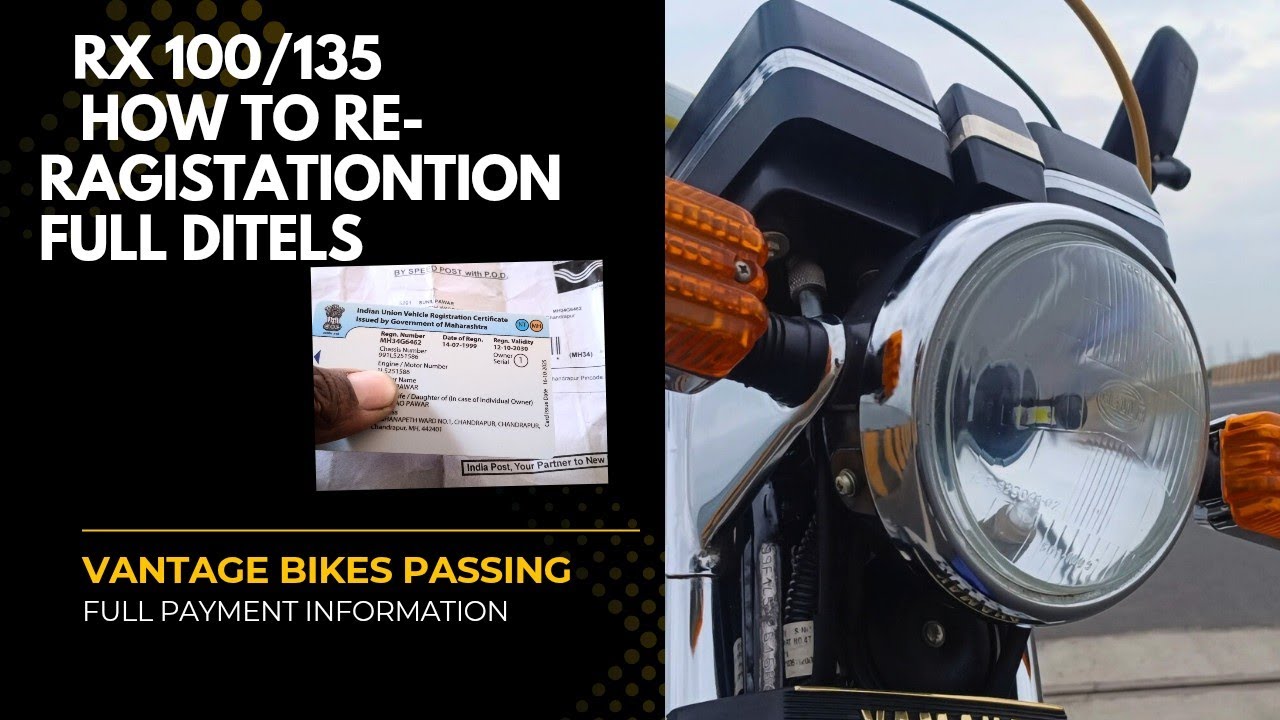 How To Re-Ragistration Old Bikes Full Guide #reragistration #rxpassing