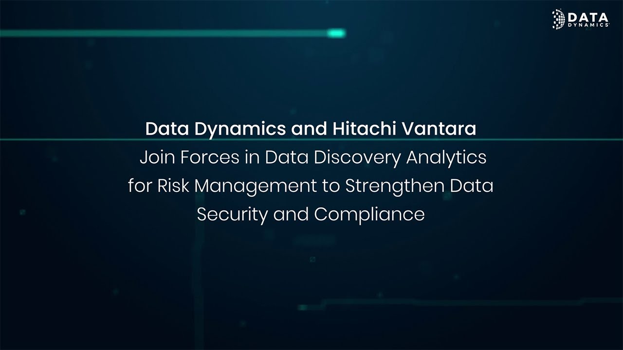 Data Dynamics and Hitachi Vantara Join Forces in Data Discovery Analytics for Risk Management