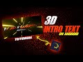 3D Intro Text Animation😱 Tutorial | Gradient Intro Text in Alight Motion | Mr TOM Playz