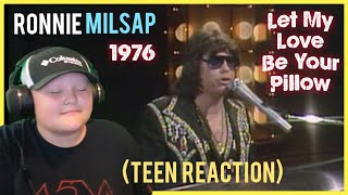 Teen Reacts to Ronnie Milsap - Let My Love Be Your Pillow| LIVE| 1976| Classic Country Legend