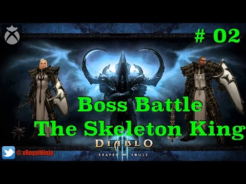 Diablo 3 Reapers Of Souls XboxOne (Boss Battle Skeleton King)