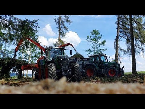 Fendt 942 Vario Holz hacken Teil 1